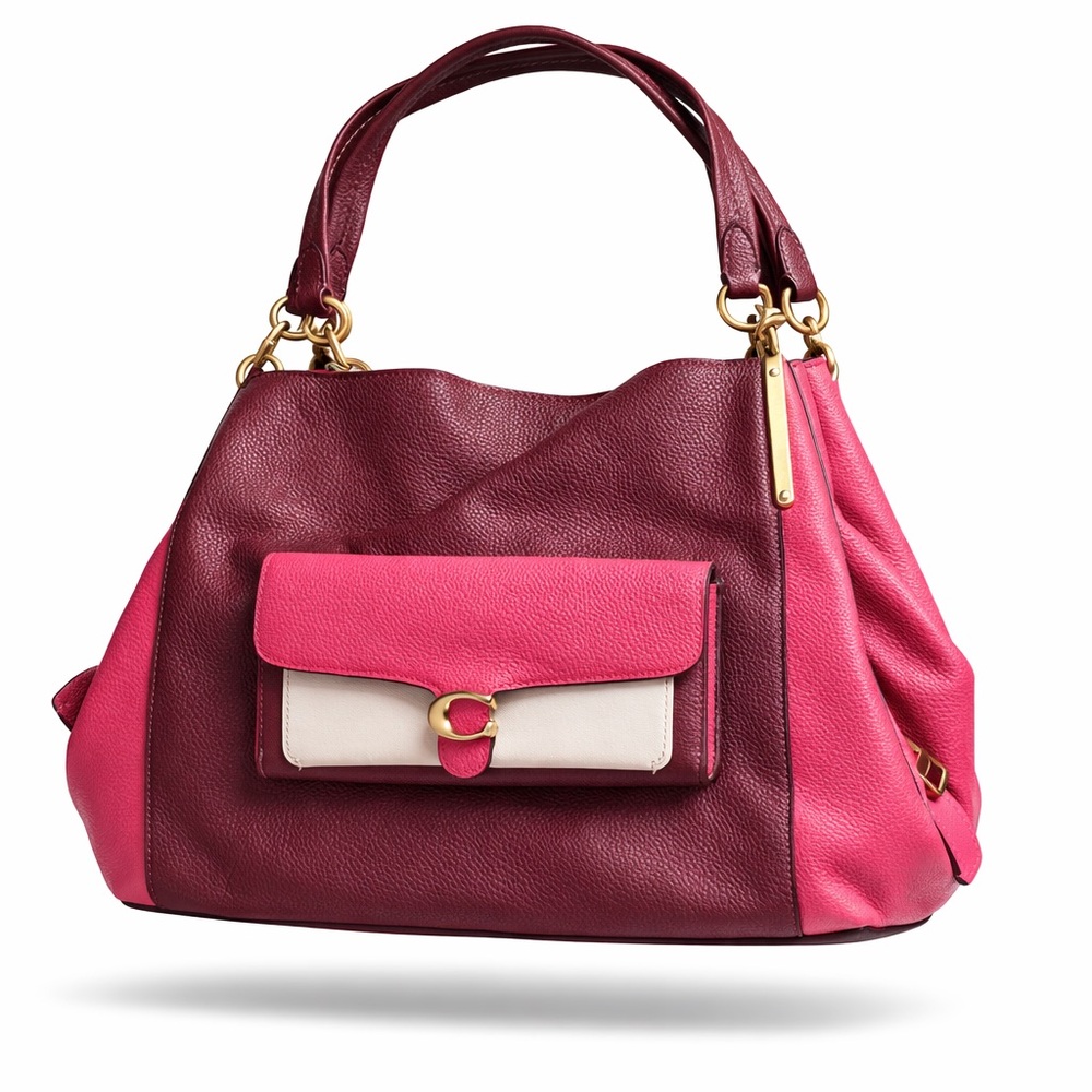 Elegant Pink and Burgundy Women's Bag